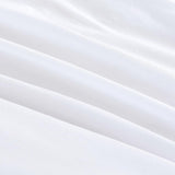 Vintage Washed Microfibre Quilt Cover Set (3Pcs) - White - King Size - Rear View