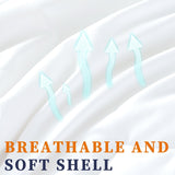 100% Premium Bamboo Microfiber Quilt - King Size - Close-Up Angle