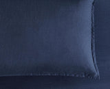 Bamboo Microfibre European Pillowcase x2 (one pair) - Navy - Front View