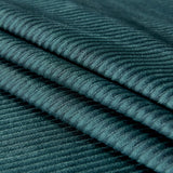 Super Soft Textured Corduroy Velvet European Pillowcase - Forest Green - Side View