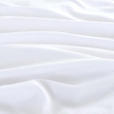 Vintage Washed Microfibre European Pillowcases - Set of 2 Luxurious European Pillow Covers - White - 45-Degree Angle