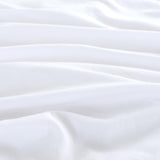 Vintage Washed Microfibre King Pillowcases - Ultra Soft & Skin-Friendly - Set of 2 - 50cm x 90cm (White) - Side View
