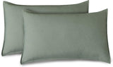 Vintage Washed Microfibre Sheet Set with 1 Pillowcase - Khaki Green - King Single - Extra Image