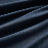 Vintage Washed Microfibre Sheet Set with 1 Pillowcase - Navy - King Single - Low Angle