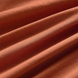 Vintage Washed Microfibre Sheet Set with 1 Pillowcase - Terracotta - King Single - Extra Image