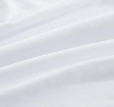 Vintage Washed Microfibre Sheet Set with 1 Pillowcase - White - King Single - Close-Up Angle
