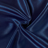 Satin Pillowcases - Silky Soft Polyester Satin with Zipper Closure - Navy Blue, 48cm x 73cm (Twin Pack) - Side View