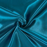 Satin Pillowcases - Silky Soft Polyester Satin with Zipper Closure - Teal, 48cm x 73cm (Twin Pack) - Front View