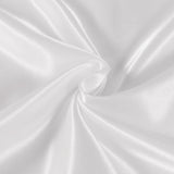 Satin Pillowcases - Silky Soft Polyester Satin with Zipper Closure - White, 48cm x 73cm (Twin Pack) - Side View