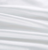 Luxury Pillowcase - 100% Pure Mulberry Silk on Both Sides - White - Side View