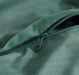 Bamboo Microfibre Quilt Cover Set - Green - Super King - Side View