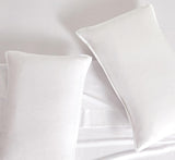 Bamboo Microfibre Quilt Cover Set - White - Super King - Side View