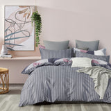100% Cotton Reversible Quilt Cover Set - Dylan - Super King Size - Front View