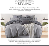 100% Cotton Manhattan Reversible Printed Quilt Cover Set - Super King Size - Low Angle