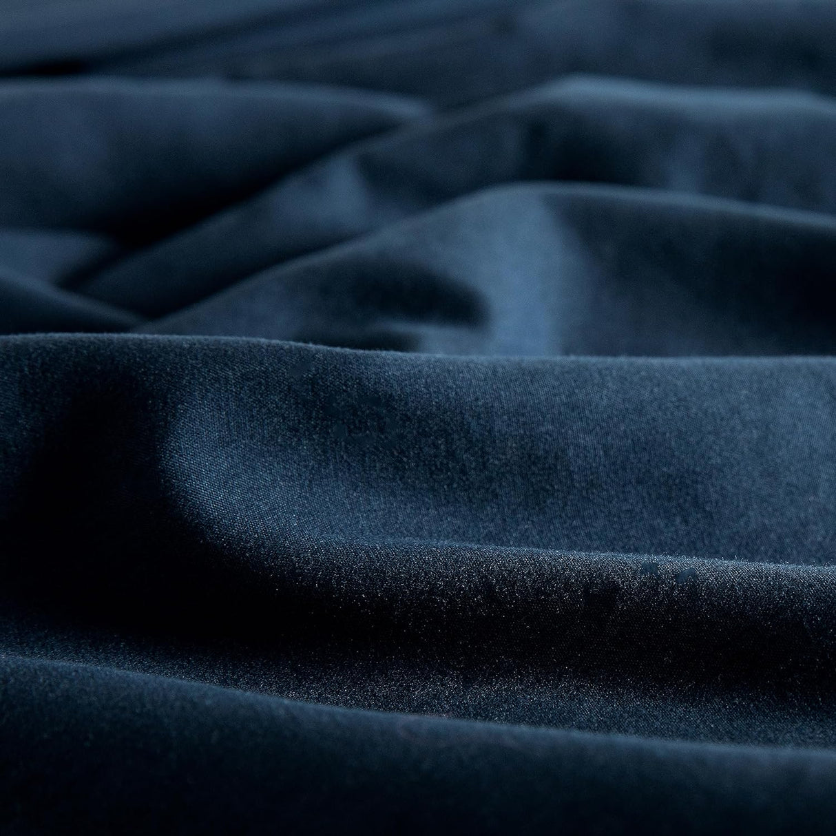 Vintage Washed Microfibre Quilt Cover Set (3Pcs) - Navy - Super King Size