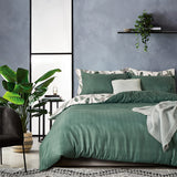 Microfiber Reversible Quilt Cover Set - Sally - Super King Size - Front View