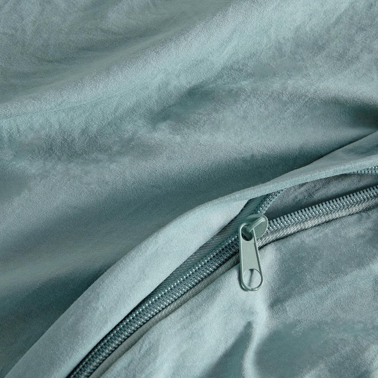 Vintage Washed Microfibre Quilt Cover Set (3Pcs) - Seafoam - Super King Size