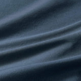 100% Cotton Vintage Washed Bed Quilt Cover Set - Dark Indigo - Super King Size - Front View