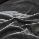 Set of 2 100% Jersey Cotton Soft Breathable Stretchy Standard Pillowcase - Black Marble - Top-Down View