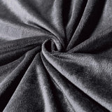 Set of 2 Super Soft Corduroy Velvet Standard Pillowcase - Charcoal - Top-Down View