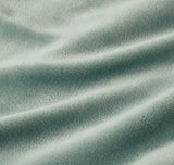 Teddy Sherpa Twin-Pack Standard Pillowcases - Soft Reversible Velvet & Sherpa Cushion Covers - Machine Washable with Zipper Closure -  48x73cm - Sage Green - 45-Degree Angle