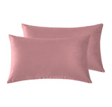 Twin-Pack Velvet Cushion Covers - Soft Microfibre Cushion Covers with Hidden Zipper (Blush, 30cm*50cm) - 45-Degree Angle