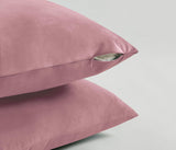 Twin-Pack Velvet Cushion Covers - Soft Microfibre Cushion Covers with Hidden Zipper (Blush, 45cm*45cm) - Side View