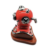 US Navy Mark V Diving Helmet Miniature 230mm - Red - Front View