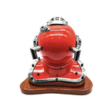 US Navy Mark V Diving Helmet Miniature 230mm - Red - Side View
