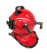 US Navy Mark V Diving Helmet – Red - Side View