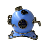 US Navy Mark V Diving Helmet – Blue - Front View