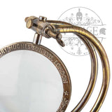 Curved Arm 100mm Desk Magnifying Glass - Front View