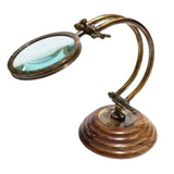 Curved Arm 100mm Desk Magnifying Glass - Side View
