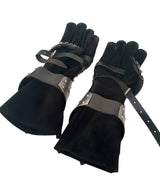 Medieval Gauntlets Gloves Armor - Fully Wearable - Side View
