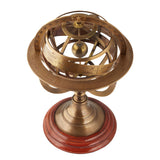 Brass Armillary Sphere 280mm - Medium - Side View