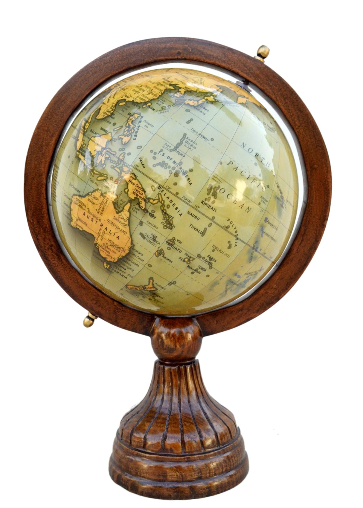 Antique Decorative World Globe - 410mm