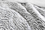 Faux Fur SHERPA 3PCE COMFORTER SET - QUEEN/KING - Side View