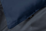 Navy SILK PILLOWCASE - 51X76CM - Top-Down View