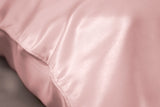Soft Pink SILK PILLOWCASE - 51X76CM - Side View