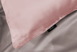 Soft Pink SILK PILLOWCASE - 51X76CM - Top-Down View