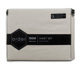 1000TC Cotton Rich SHEET SET - KING SINGLE - Side View