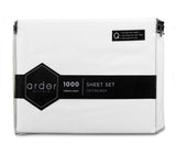 1000TC Cotton Rich SHEET SET - KING SINGLE - Side View