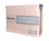 300TC Cotton SHEET SET - KING - Side View