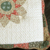 Choice Set of 2 Patchwork Floral Chair Pads 45 x 45 + 5 cm - Side View