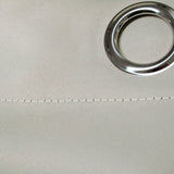 Pair of Blockout Plain Eyelet Curtains Beige - Side View
