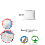 Duck Feather Rich Fill Cushion Inserter Square 25 x 25cm - Front View