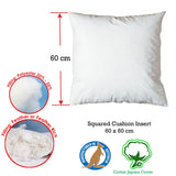Duck Feather Rich Fill Cushion Inserter Square 60 x 60cm - Front View