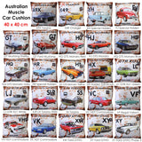 Classic Australian Muscle Car Cushion - HG GTS Monaro Red Design