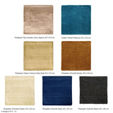 Polyester Faux Suede Cushion Cover Linen - Side View