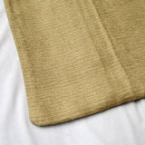 Polyester Cotton Texture Cushion Cover Pale Gold - Front View